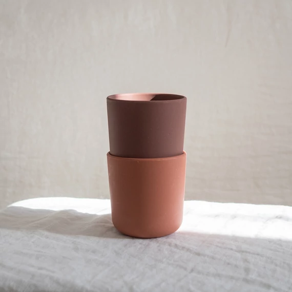 Pohár 2 db, beet/brick
